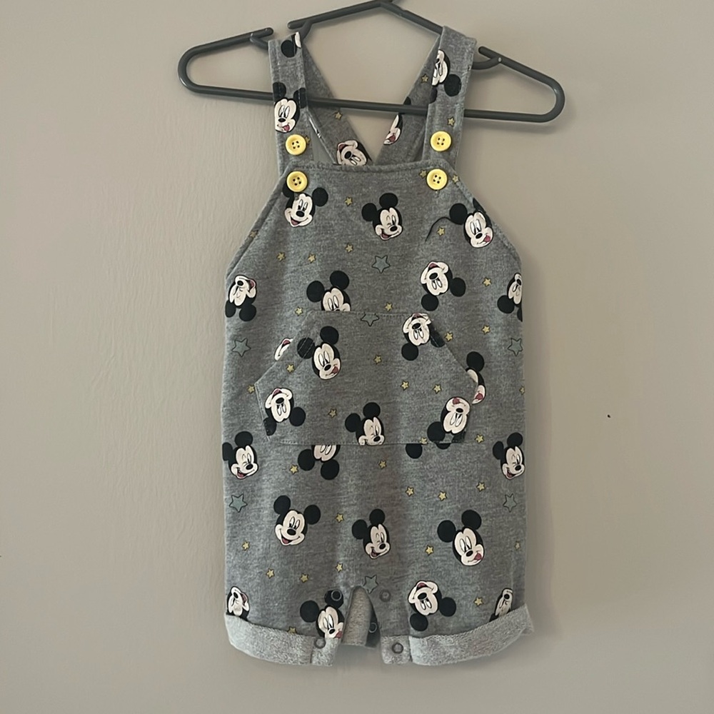 MICKEY MOUSE OVERALLS 12M
